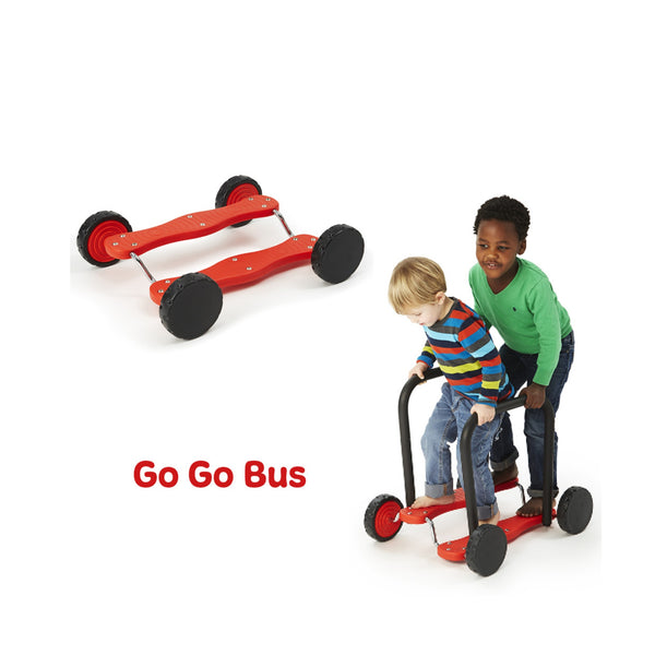 Gonge GoGo Bus Pedal Racer – Fun Balance & Coordination Training for Kids | 4 - 12 years gonge Red GoGo Bus Only