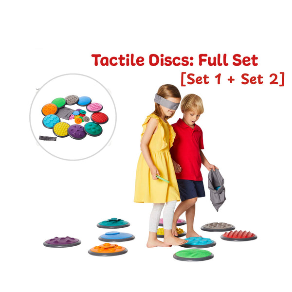Gonge Tactile Disc Sets - Sensory Play for Hands & Feet | 2 - 11 Years gonge Tactile Discs Full Set Combo – Set 1 & Set 2 (20 Discs)