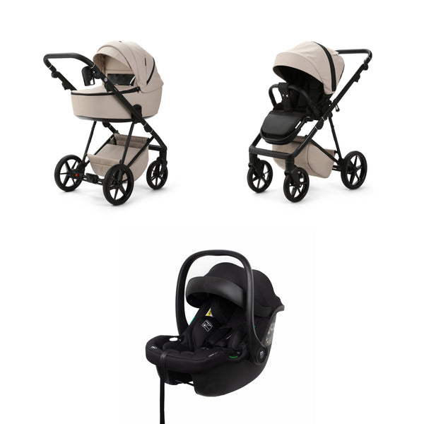 Mee-go Milano Evo 3-in-1 Pushchair Luxe | Complete Travel System with Car Seat & Carrycot meego Sahara