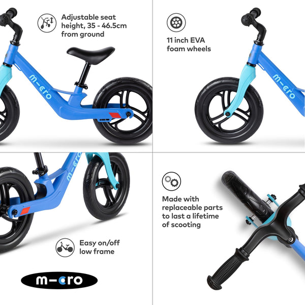 Micro Balance Bike Lite | Ultra-Lightweight First Bike for Kids | Ages 2-5 micro