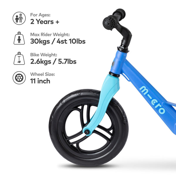 Micro Balance Bike Lite | Ultra-Lightweight First Bike for Kids | Ages 2-5 micro