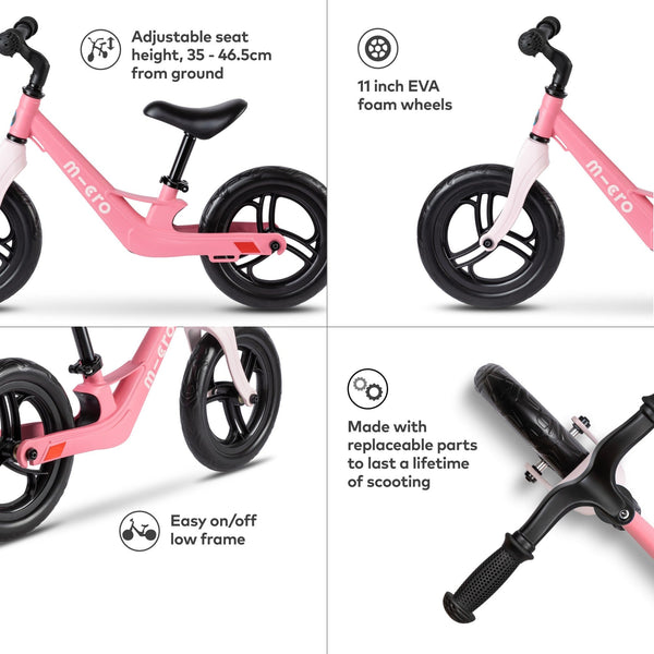Micro Balance Bike Lite | Ultra-Lightweight First Bike for Kids | Ages 2-5 micro