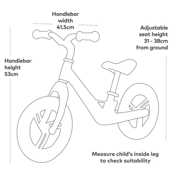 Micro Balance Bike Lite | Ultra-Lightweight First Bike for Kids | Ages 2-5 micro