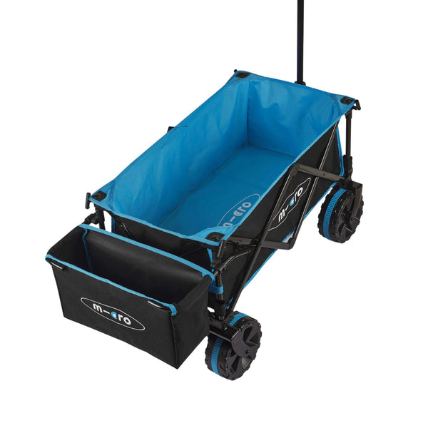 Micro Deluxe Wagon Black | Foldable All-Terrain Wagon with Sunroof & Cool Bag microΒ