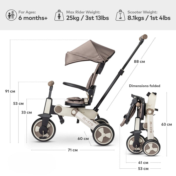 Micro Flexi Trike β 7-in-1 Transforming Ride-On, Trike & Balance Bike microΒ