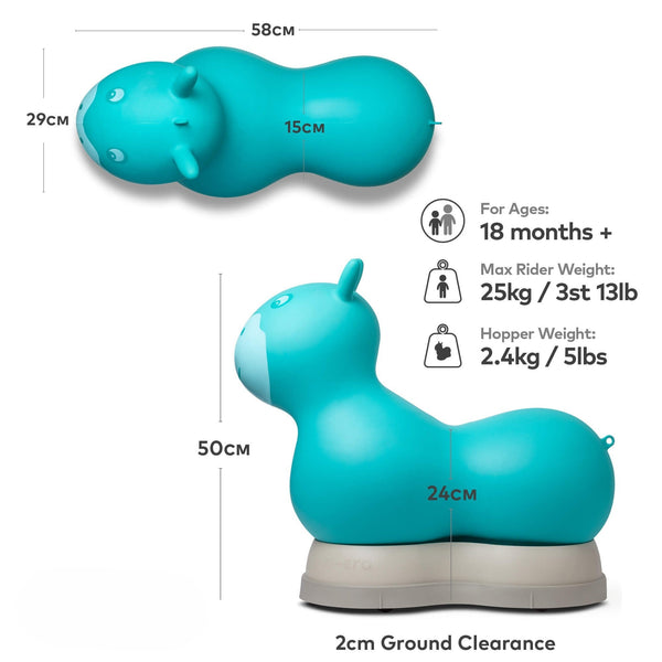 Micro Ride-On Space Hopper | 2-in-1 Inflatable Bouncer & Ride-On | 18M-5Y microΒ