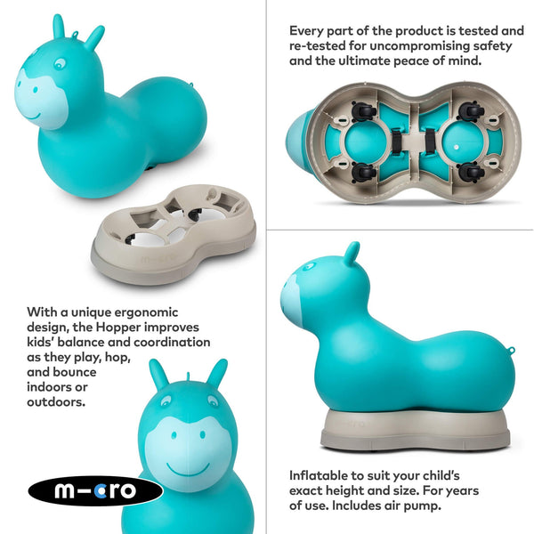 Micro Ride-On Space Hopper | 2-in-1 Inflatable Bouncer & Ride-On | 18M-5Y microΒ