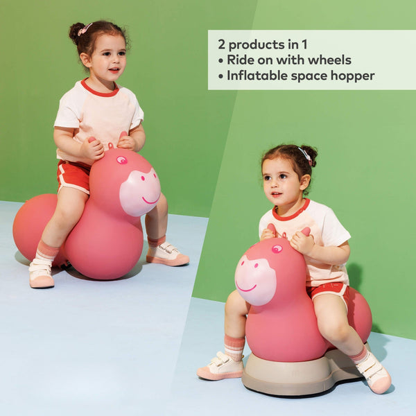 Micro Ride-On Space Hopper | 2-in-1 Inflatable Bouncer & Ride-On | 18M-5Y microΒ