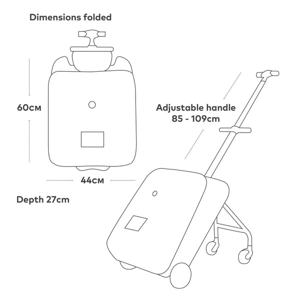 Micro Scooter Eazy Ride-On Luggage | Toddler Travel Suitcase & Holiday Stroller | 18M+ micro