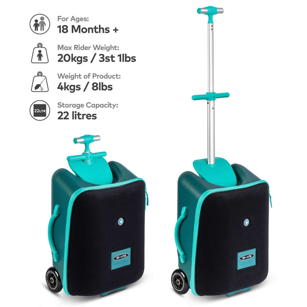 Micro Scooter Eazy Ride-On Luggage | Toddler Travel Suitcase & Holiday Stroller | 18M+ micro