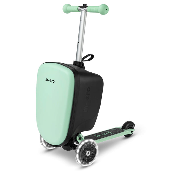 Mini Micro LED Luggage | Mint Scooter Suitcase for Kids | Ages 2-6 micro