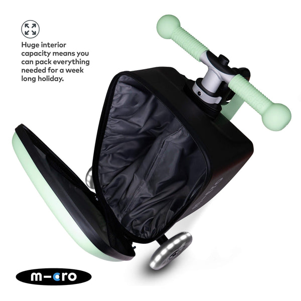 Mini Micro LED Luggage | Mint Scooter Suitcase for Kids | Ages 2-6 microΒ