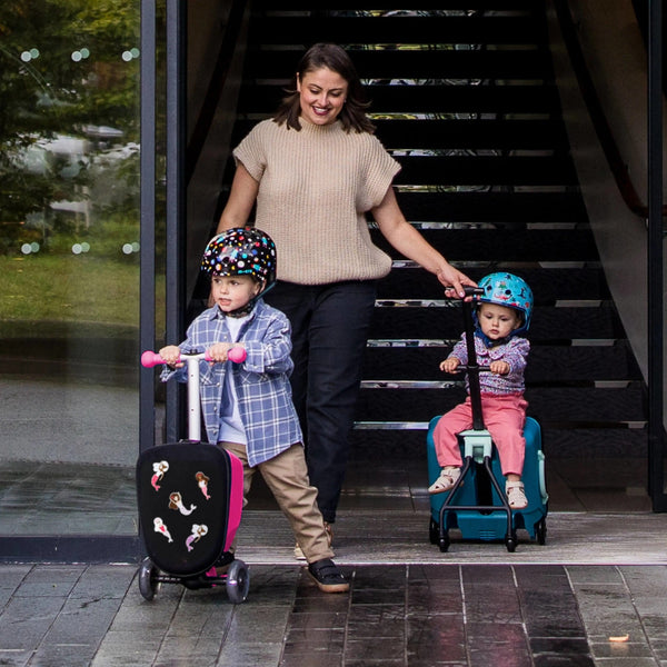 Mini Micro LED Luggage | Scooter Suitcase for Kids | Ages 2-6 micro