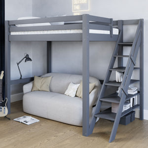 Noomi Studio Loft Bed Double | FSC-Certified High Sleeper for All Ages noomi Grey Bendy LED Bunky Light (White) +Β£29.99 Noomi Eco Foam Mattress (+Β£97.5)