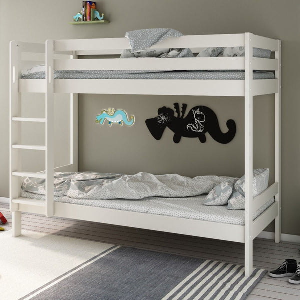 Noomi Nora Solid Wood Bunk Bed with Optional Storage | FSC-Certified noomi White No Storage