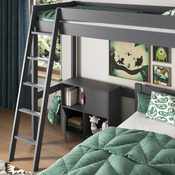 Noomi Tera High Sleeper with Small Double L-Shaped Bed | FSC-Certified Bunk Bed noomi