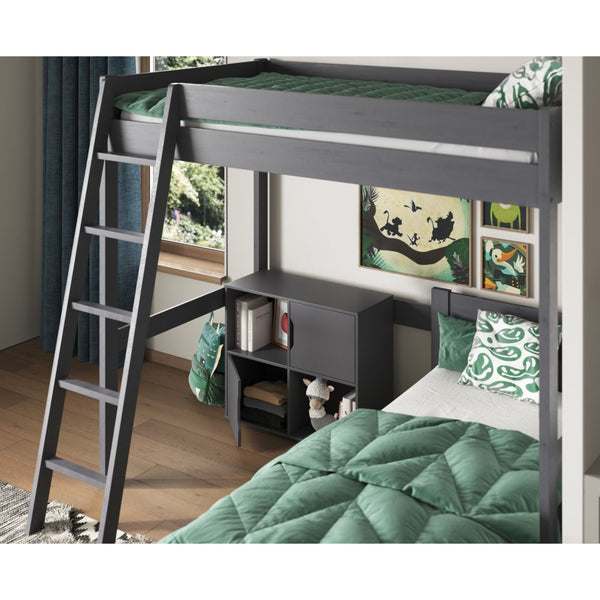 Noomi Tera Small Double High Sleeper with Single L-Shaped Bed | FSC-Certified Bunk Bed noomi