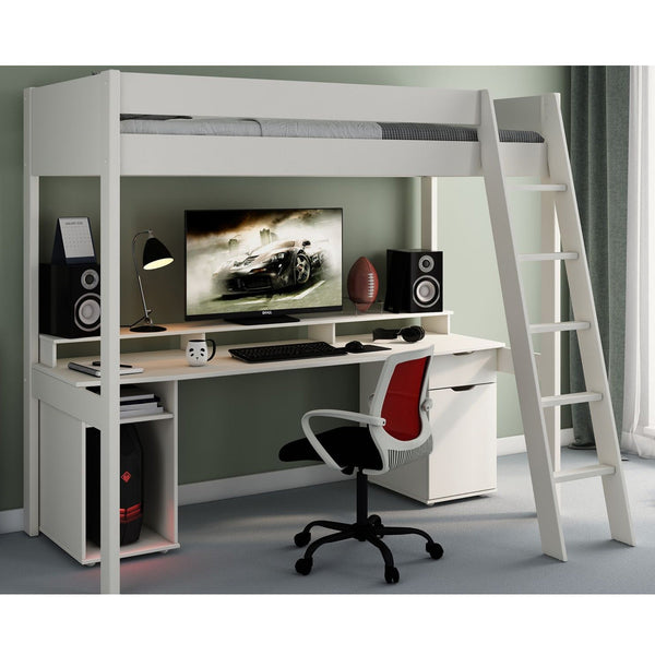 Noomi Tera Solid Wood Small Single Gaming High Sleeper Bed | FSC-Certified noomi