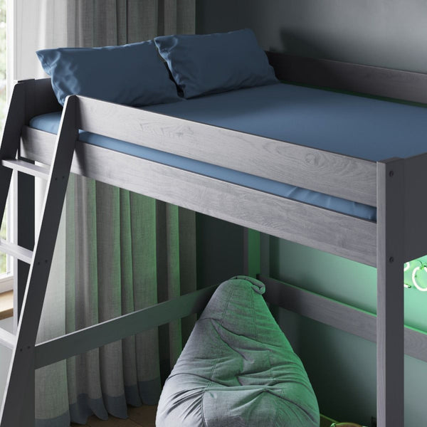 Noomi Tera Solid Wood Small Double High Sleeper Bed | FSC-Certified Loft Bed noomi