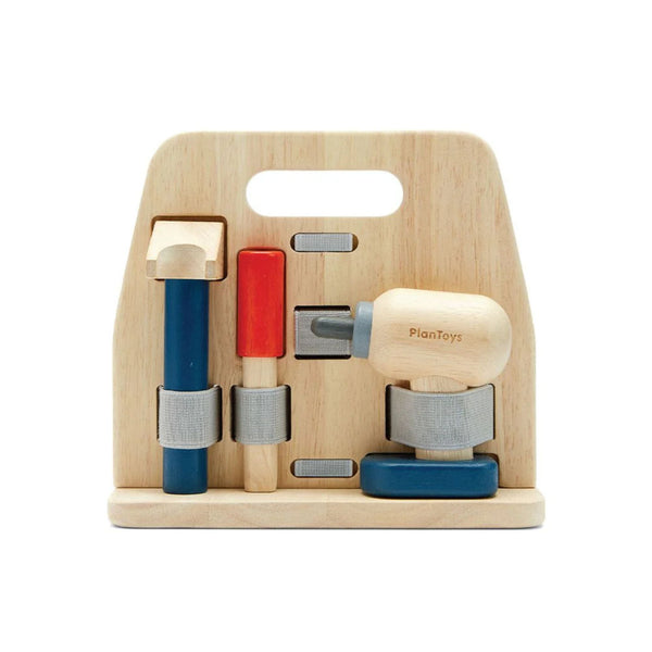 PlanToys Handy Carpenter Set | Wooden Tool Kit for Kids | Ages 3+ Wooden Toy PlanToys