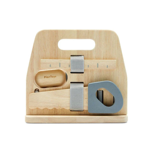 PlanToys Handy Carpenter Set | Wooden Tool Kit for Kids | Ages 3+ Wooden Toy PlanToys