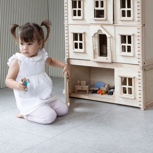 PlanToys Victorian Dollhouse Basement – Wooden Eco Expansion Floor Dollhouse PlanToys