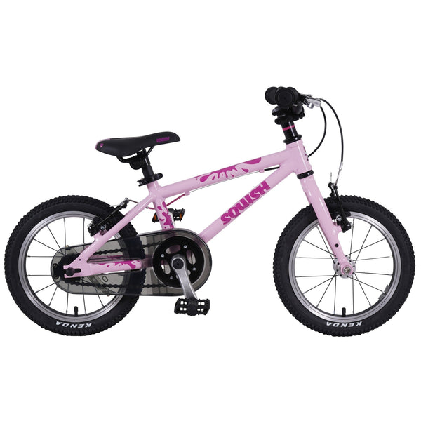 Squish 14 Kids Bike – Lightweight First Pedal Bike | Ages 3+ squish Pink 85% Assembled