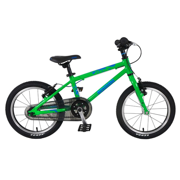 Squish 16 Kids Bike – Lightweight Aluminium First Pedal Bike | Ages 4+ squish Green 85% Assembled