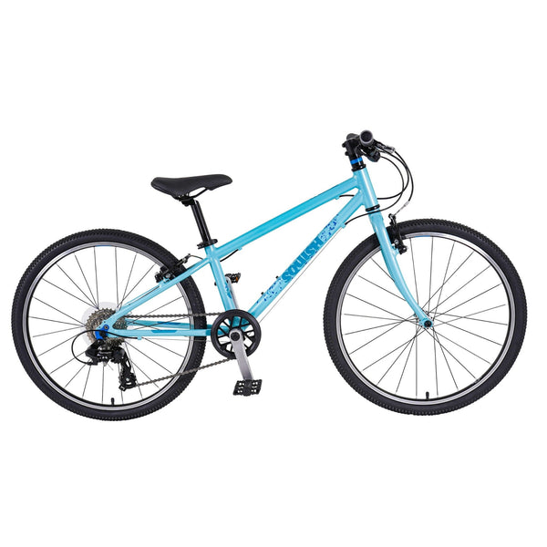 Squish 24 Kids Bike – Lightweight 8-Speed Alloy Bike | Ages 8+ squish Blue Mint 85% Assembled