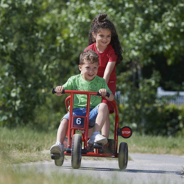 Winther Circleline Fire Truck Trike - Durable Red Ride-On for Kids’ Role Play | Ages 4-7 winther