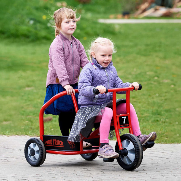Winther Circleline Fire Truck Trike - Durable Red Ride-On for Kids’ Role Play | Ages 4-7 winther