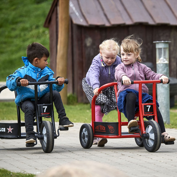 Winther Circleline Fire Truck Trike - Durable Red Ride-On for Kids’ Role Play | Ages 4-7 winther