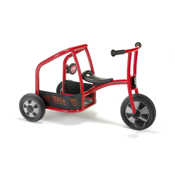 Winther Circleline Fire Truck Trike - Durable Red Ride-On for Kids’ Role Play | Ages 4-7 winther