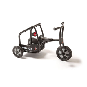 Winther Circleline Police Trike Black - Durable Role-Playing Ride-On for Kids | Ages 4-7 winther