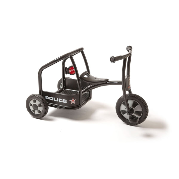 Winther Circleline Police Trike Black - Durable Role-Playing Ride-On for Kids | Ages 4-7 winther