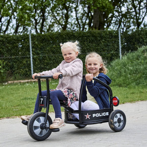 Winther Circleline Police Trike Black - Durable Role-Playing Ride-On for Kids | Ages 4-7 winther