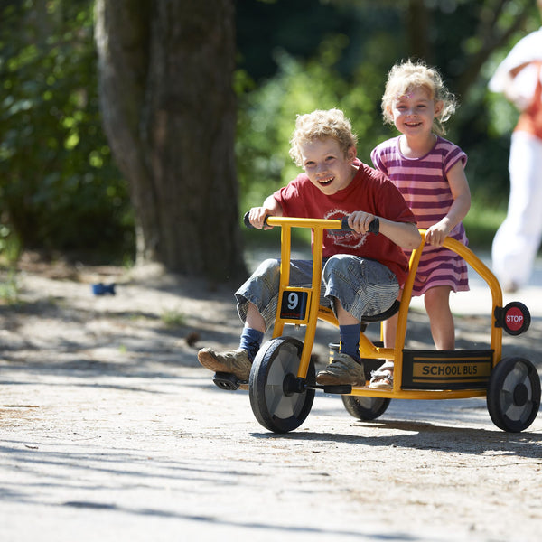 Winther Circleline School Bus Trike - Durable Yellow Ride-On for Role Play | Ages 4-7 winther