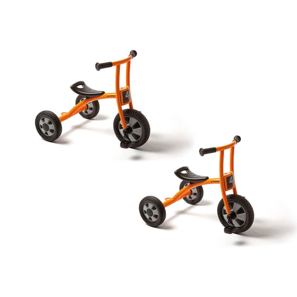 Winther Tricycle Bundle 2 Medium - Durable Orange Trikes for Kids | Ages 3-6 winther