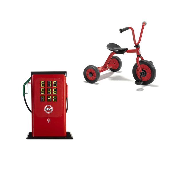 Winther Transport Bundle 5 - Petrol Station & Trike Set for Kids | Ages 3-7 winther