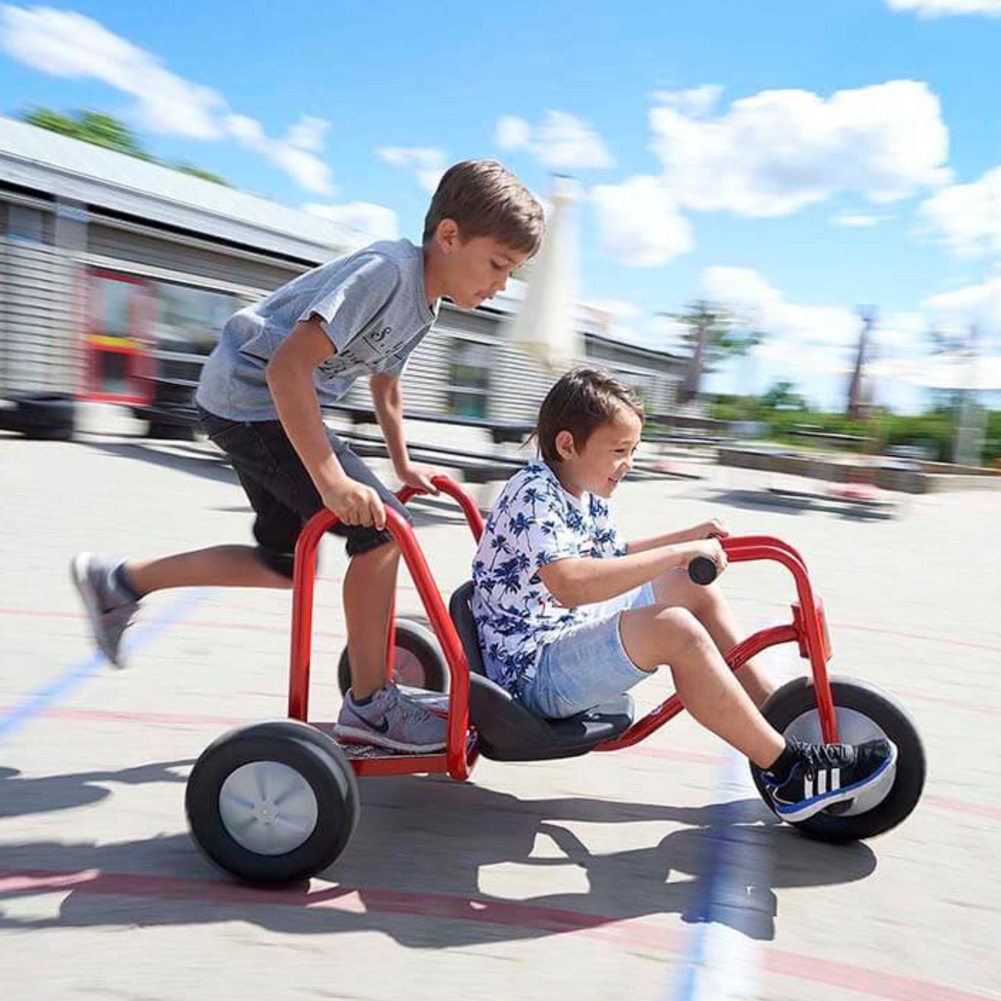 Winther Viking Explorer BobKart - Durable Off-Road Push-Along Trike | Ages 4-10 winther