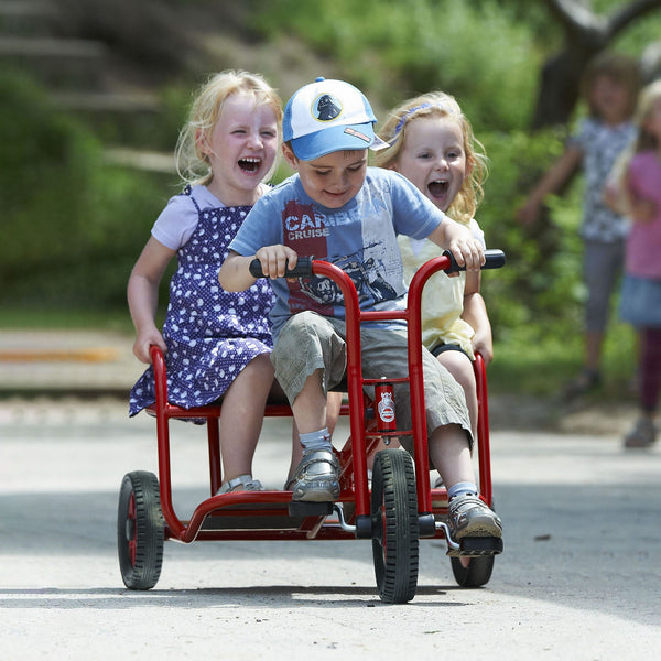 Winther Viking Twin Taxi - Role-Playing Trike for 3 Kids | Ages 4-8 winther
