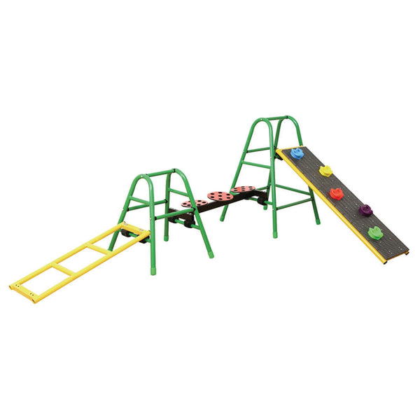 Wisdom Play Gym Set 3 – Outdoor Climbing & Balance Equipment for Kids | Ages 3-11 wisdom