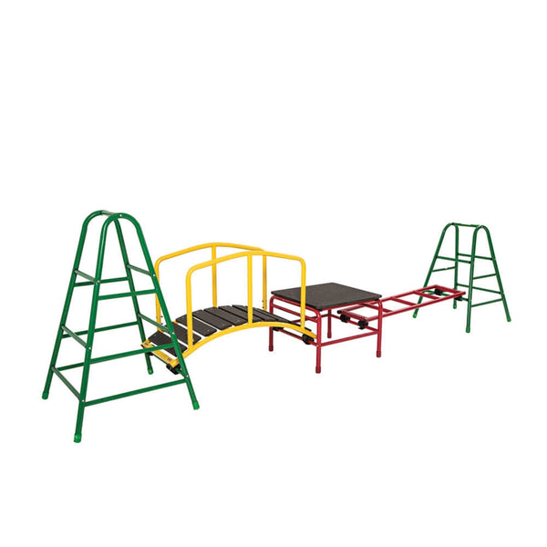 Wisdom Play Gym Set 4 – Outdoor Climbing & Balance Set for Kids | Ages 3-11 wisdom