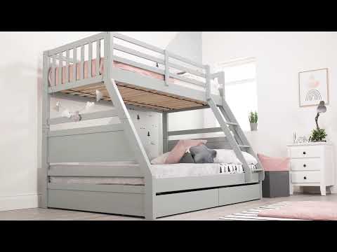 Flair Furnishings Ollie Triple Bunk Bed | Space-Saving Family Bunk flair
