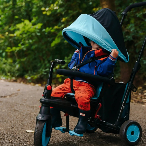 smarTrike 5-in-1 STR™3 Folding Stroller Trike Blue | Ages 10 Months to 3 Years smartrike
