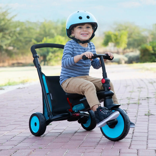 smarTrike 5-in-1 STR™3 Folding Stroller Trike Blue | Ages 10 Months to 3 Years smartrike