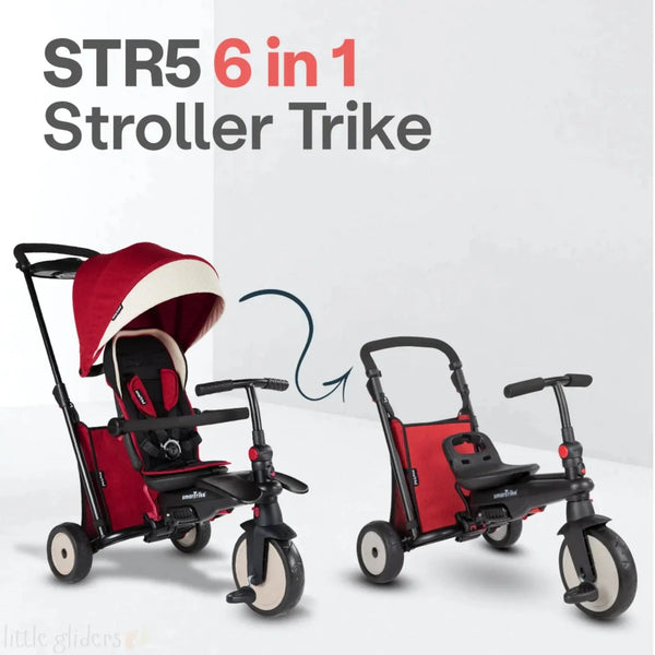 smarTrike 6-in-1 STR™5 Folding Stroller Trike | Ages 9 Months to 3 Years smartrike