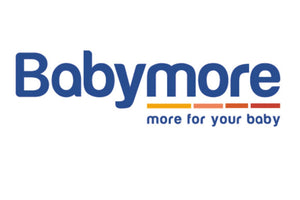 Babymore logo with tagline “more for your baby” – trusted UK nursery furniture and baby essentials brand