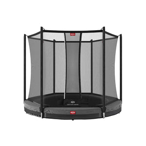 BERG Favorit InGround 270 | 9ft Round Trampoline | Ages 6+ berg Anthracite Grey Comfort Net