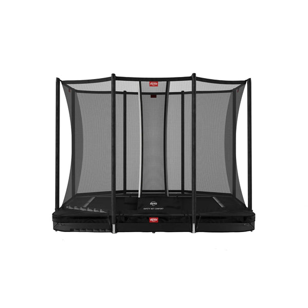 BERG SPORTS Ultim Favorit InGround 280 Trampoline | 9ft x 6ft Rectangle | Ages 14+ berg Black Comfort Net